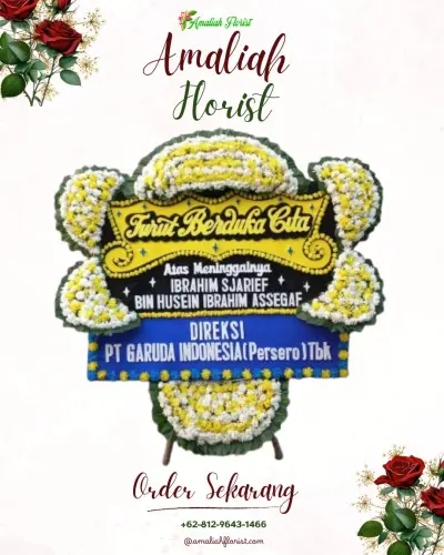 Papan Bunga Duka di Pendowoharjo